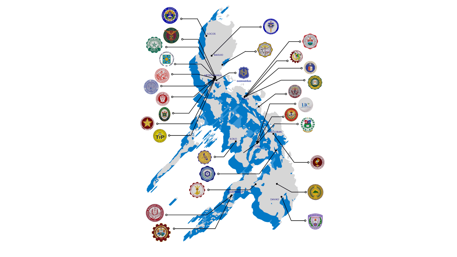 Nationwide Academic Reach Map